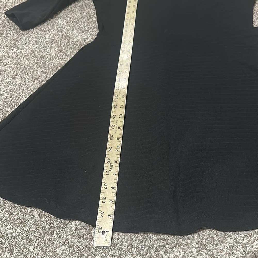 Zara Fit &‎ Flare Black Dress Large - Picture 7 of 8